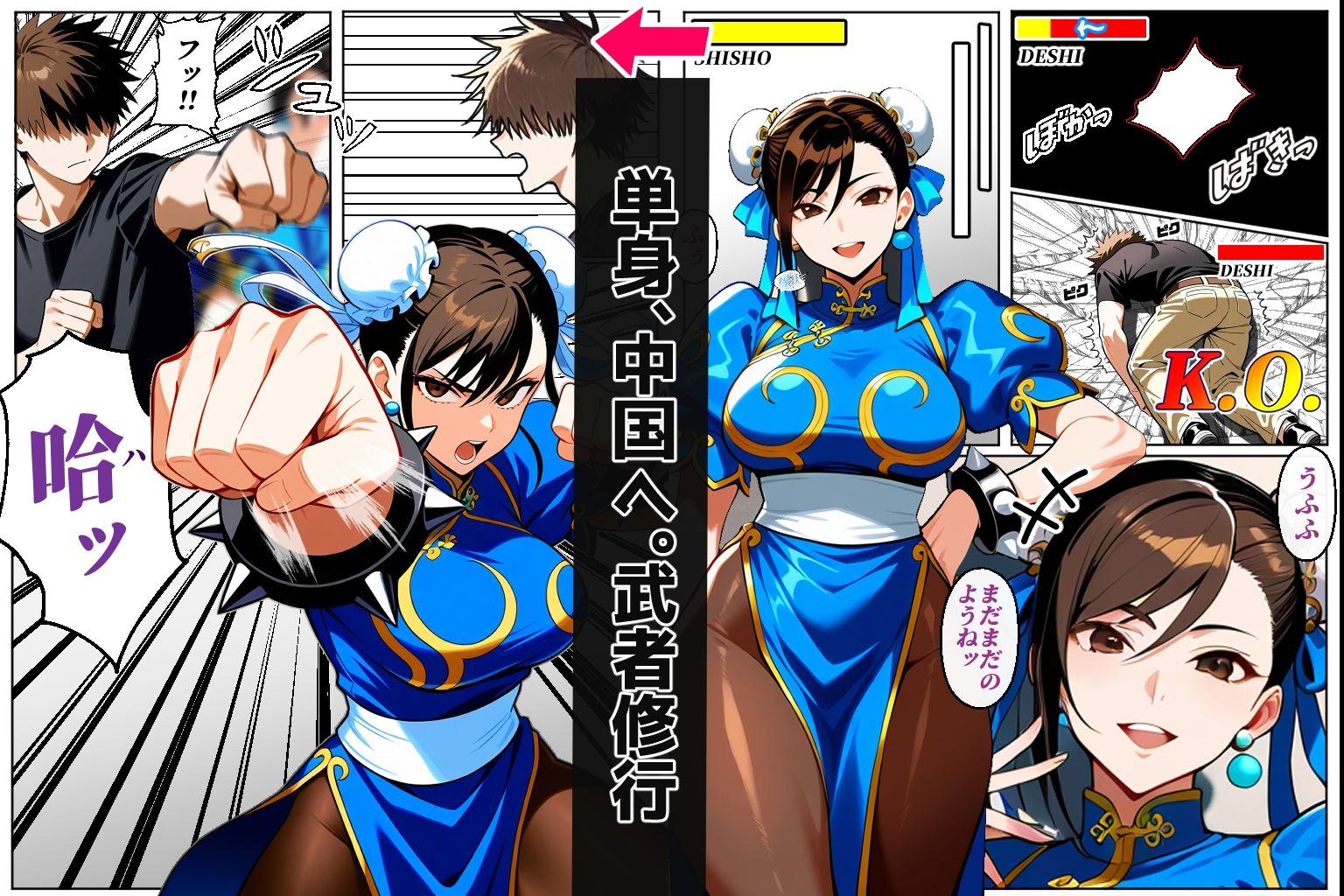 サンプル画像2:師匠、頂きます！！（CG・マンガ総数409p）(Sakaki IndustryAI（2D）) [d_562014]