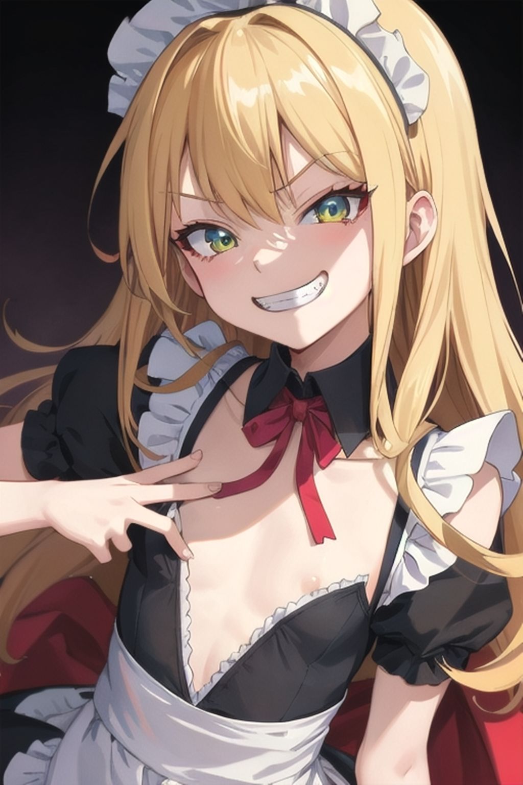 サンプル画像3:異世界転生して魔王になったんだけどメイドを募集してもメス〇キしか来ない…(くまとねこ屋) [d_562021]