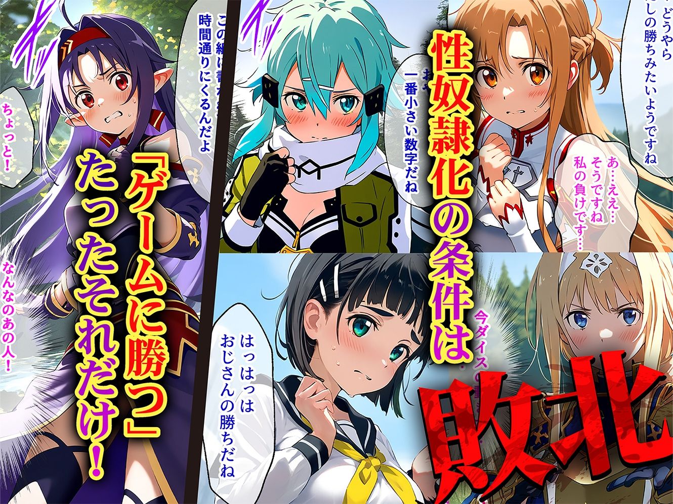 サンプル画像2:負けたら即性支配〜可哀そうなほどヤられたヒロインたち〜SA〇編(マカ亜鉛ちゃん) [d_562076]