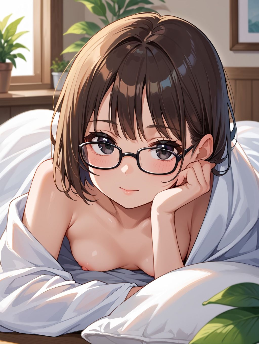 サンプル画像3:地味で眼鏡でエッチな娘の誘惑(うさきつね) [d_562179]