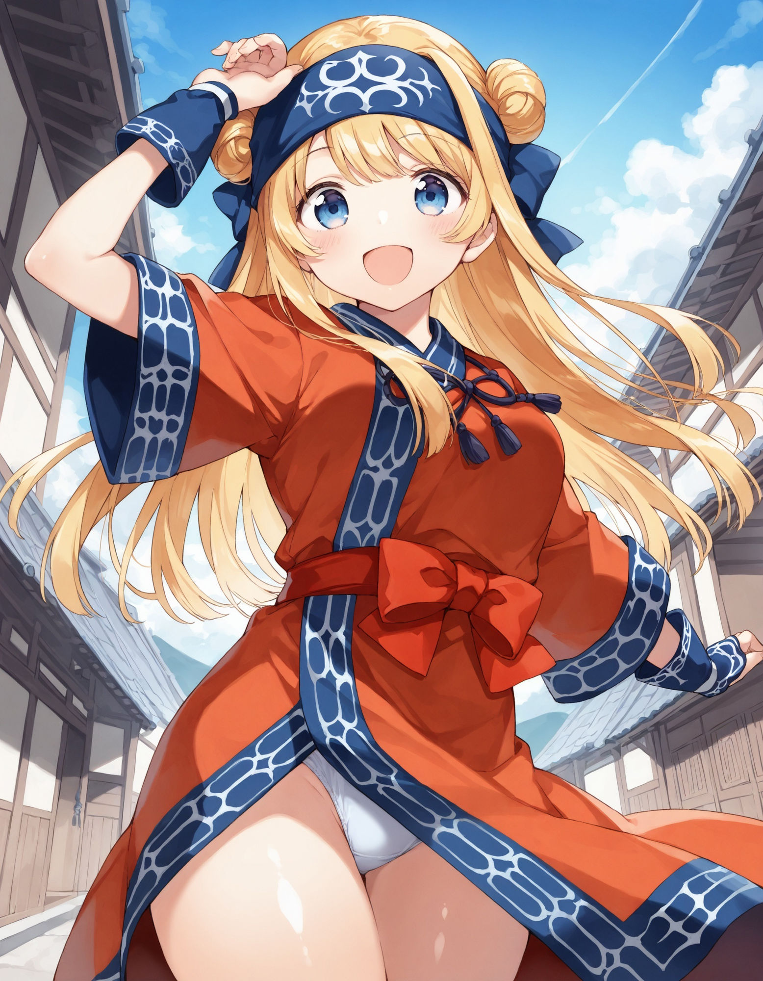 アイヌ風コスでパンチラ 画像1