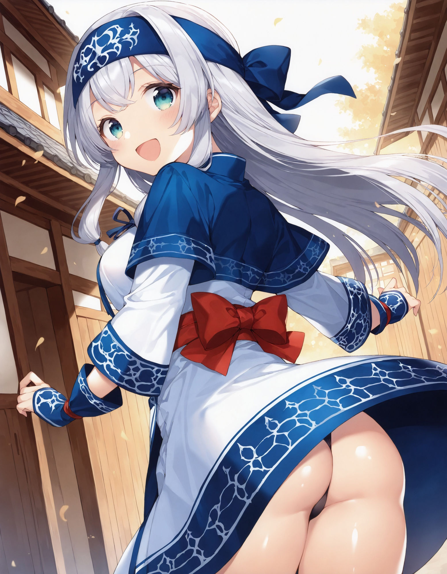 アイヌ風コスでパンチラ 画像6