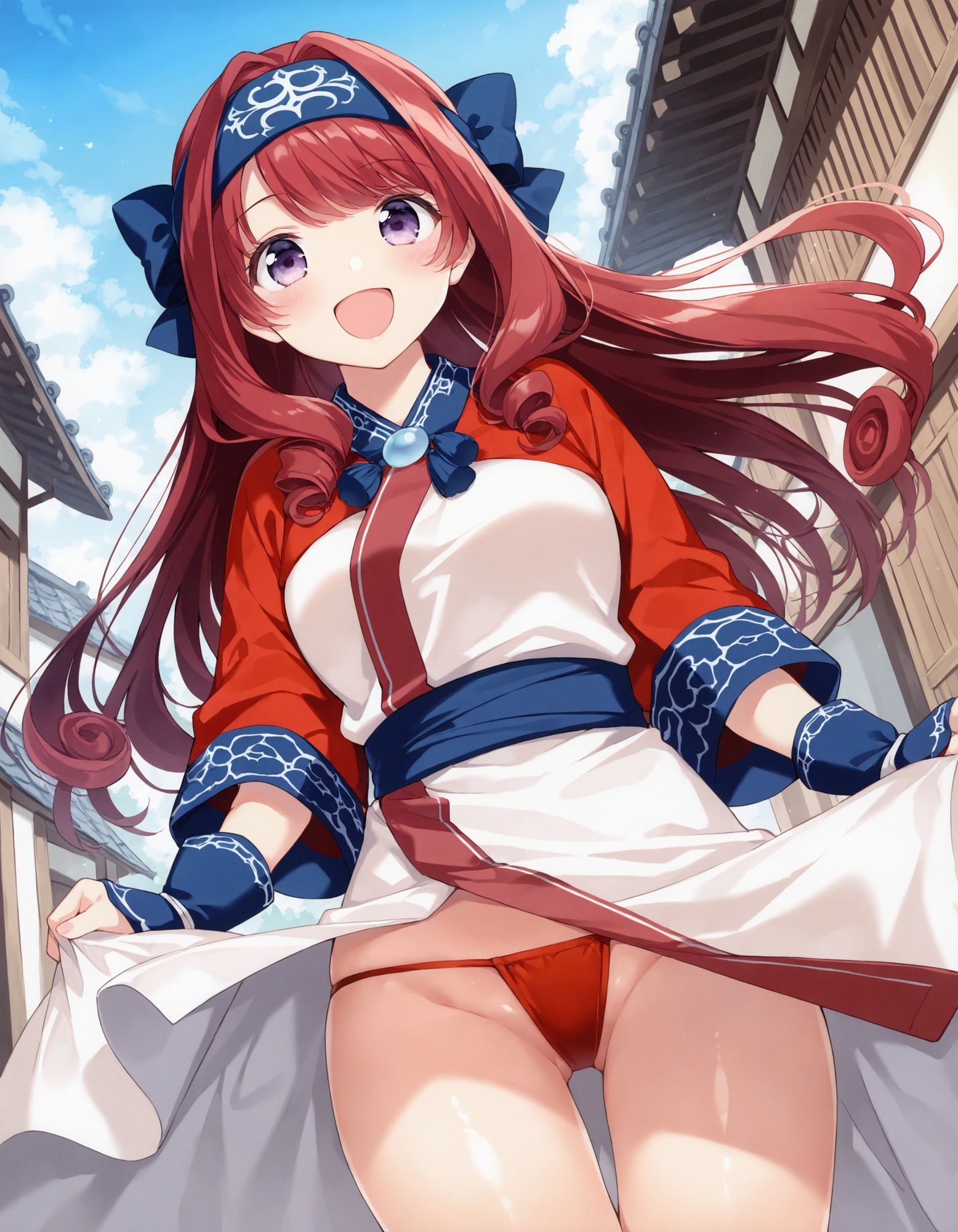 アイヌ風コスでパンチラ 画像8