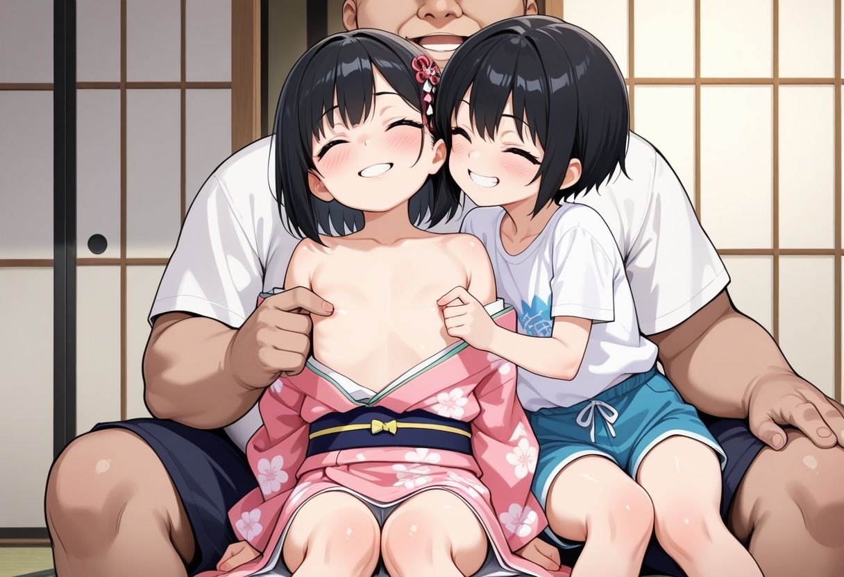 サンプル画像2:おじさんと禁断の夏休み(秘密の小部屋) [d_562200]