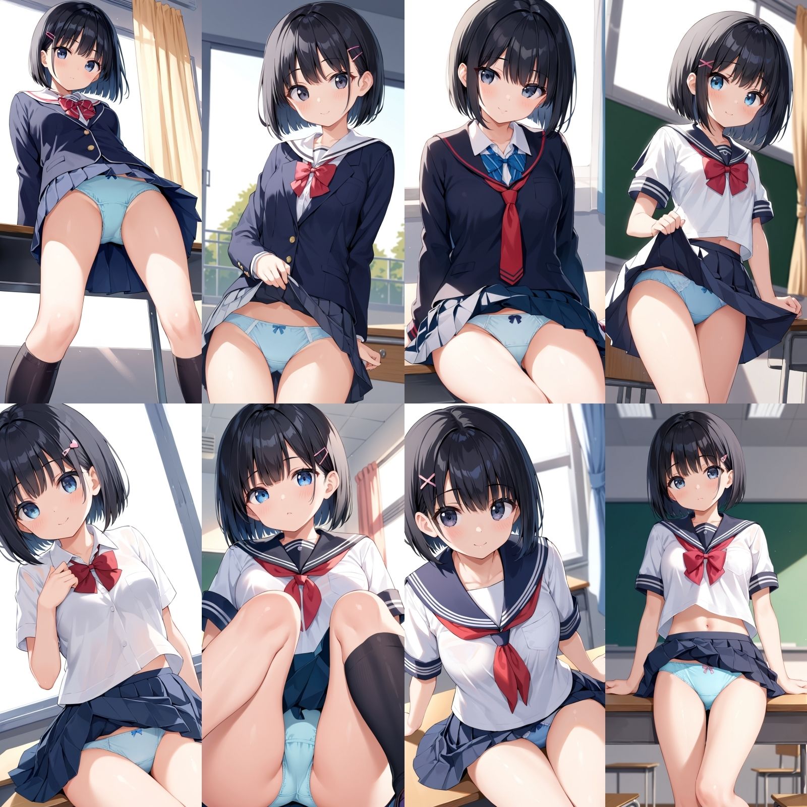 サンプル画像3:ボブ女子のパンティー【500枚】(女子高生) [d_562249]