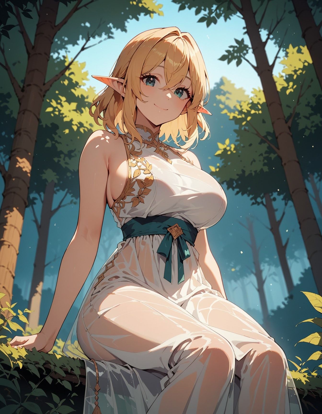 サンプル画像1:ヤリステドスケベエルフ3(AI美女2.5) [d_562258]