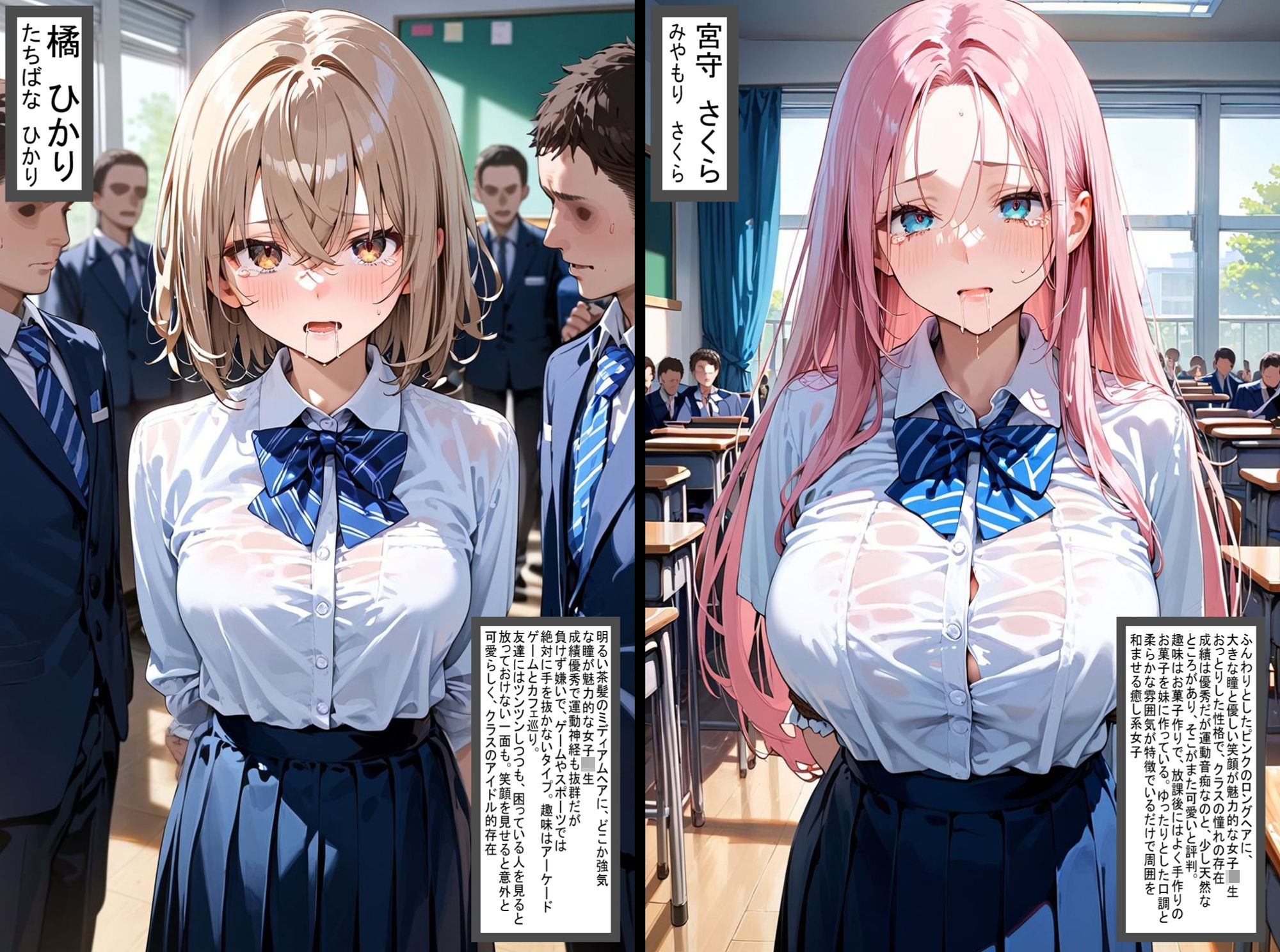 サンプル画像1:2人の狙われたJK 性奴●化計画（橘・宮守）(ゆゆの森) [d_562259]