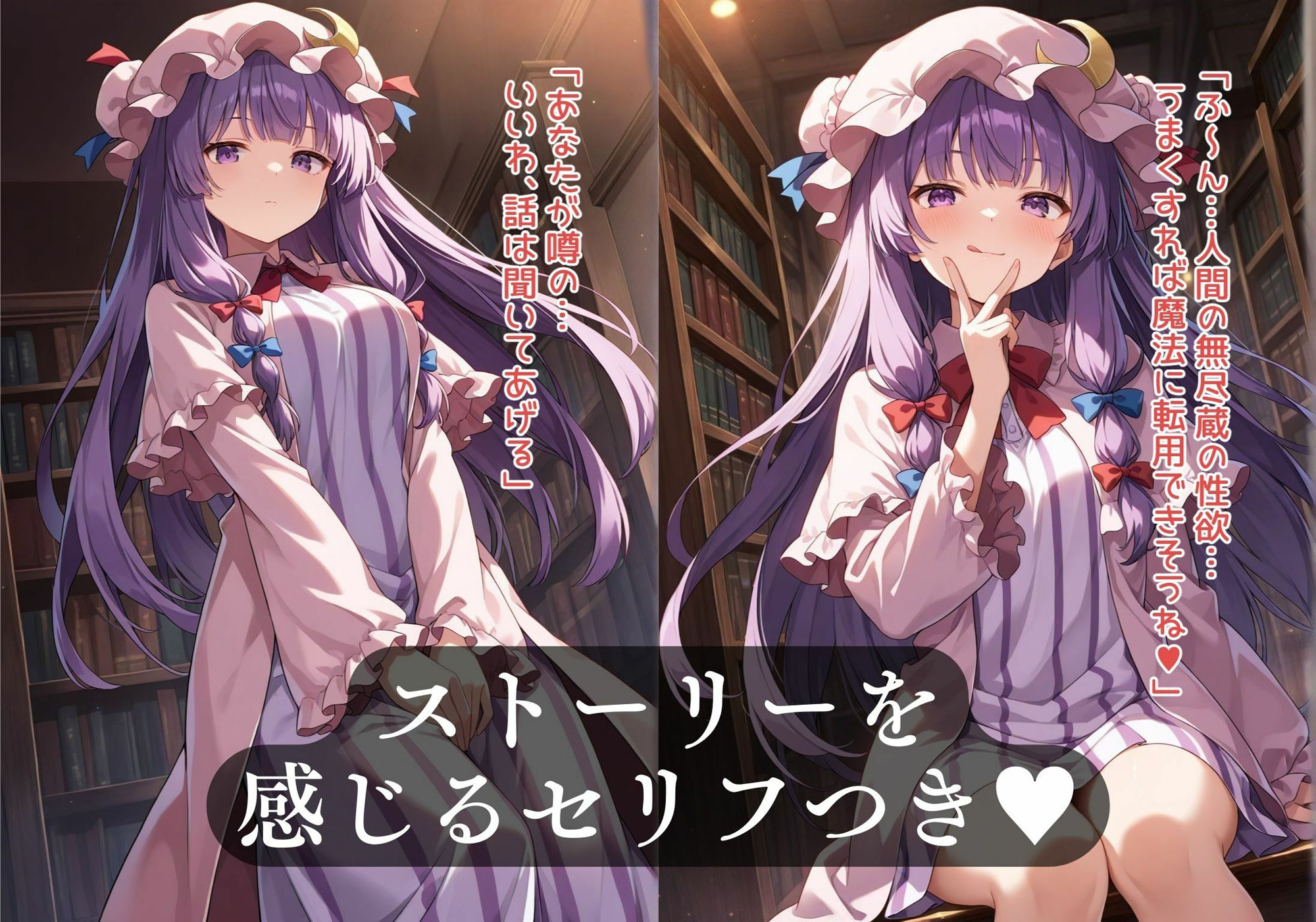 【エロ漫画】幻想郷交尾録〜パチュリー編〜1