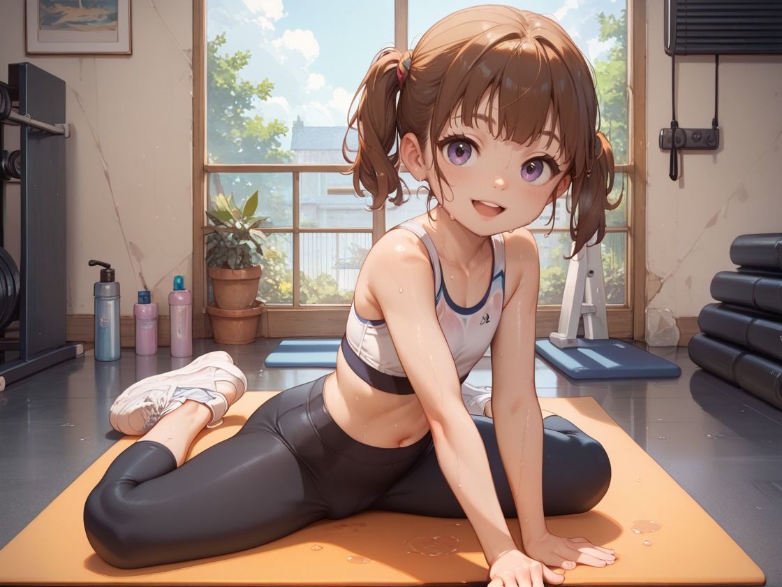 ジムでヨガ中の巨乳〇娘をみんなでハメ倒した 画像10