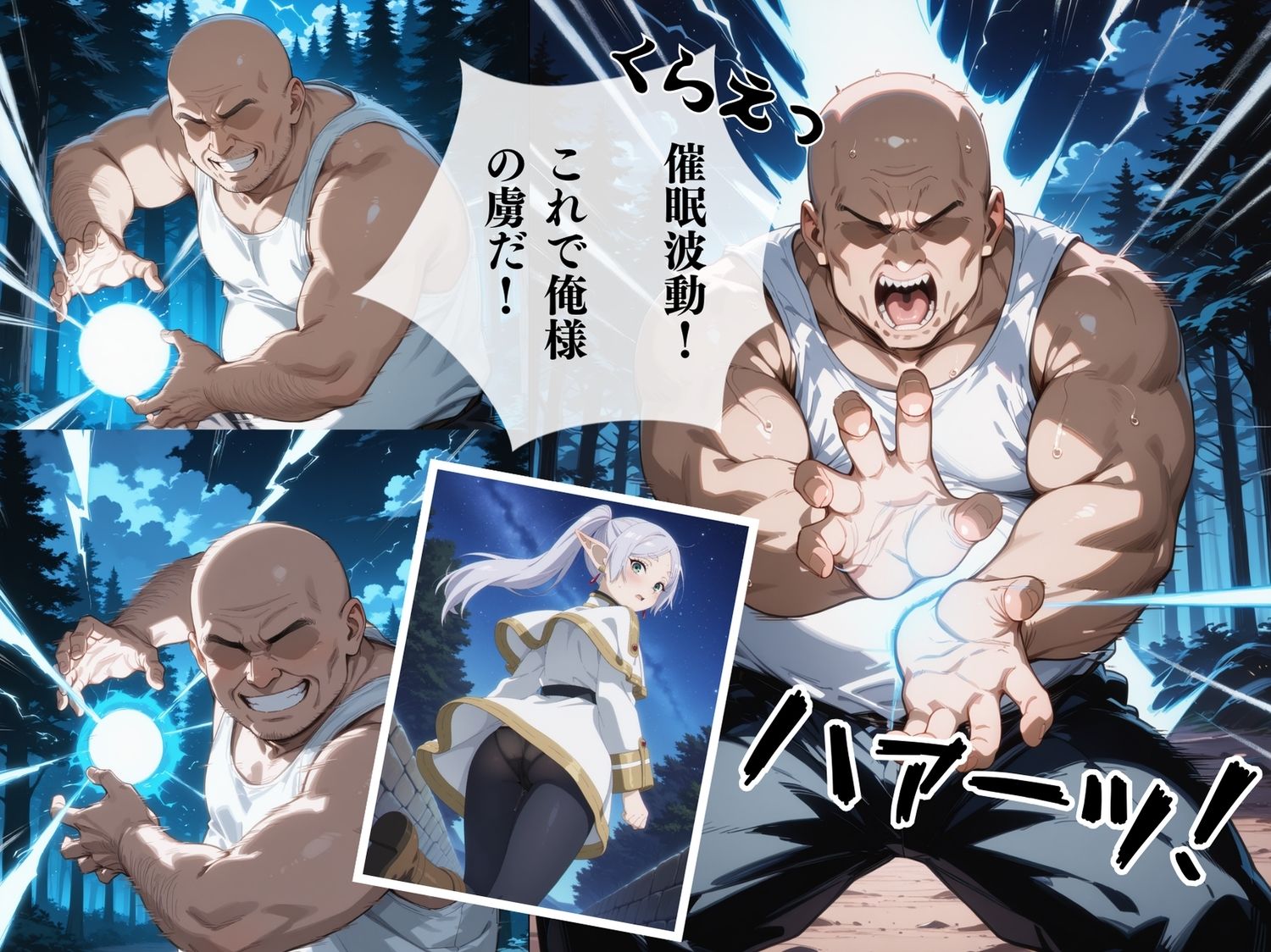 サンプル画像3:【完全敗北】支配された魔法使い 〜フリ●レン、催●の罠〜(種きゅん☆ハーレム計画) [d_562313]