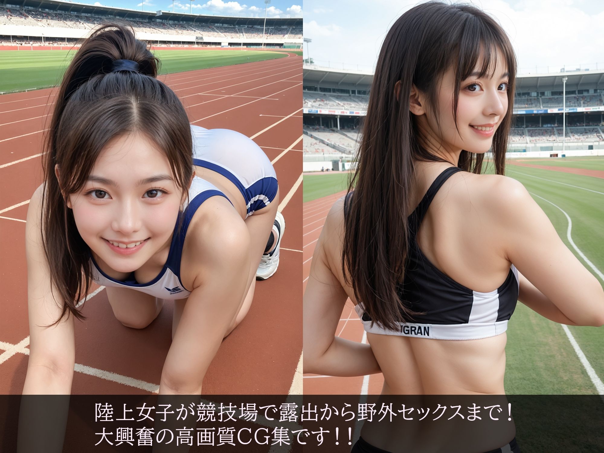 サンプル画像1:えちえち 陸上女子(えーあいラボ) [d_562326]