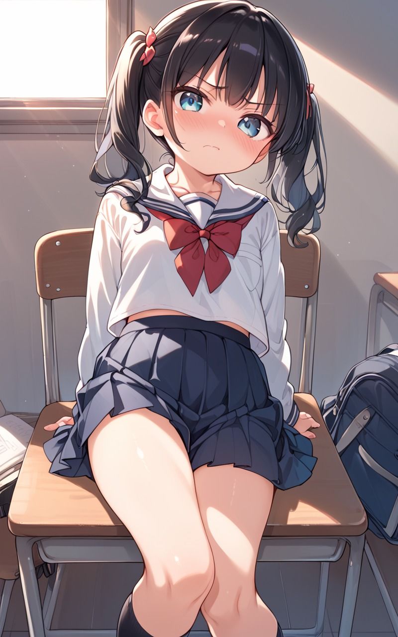 サンプル画像2:生意気ツインテールを放課後の教室で催●にかけてみたら──あれ、なんか様子がおかしい。(エロティカ工房) [d_562383]