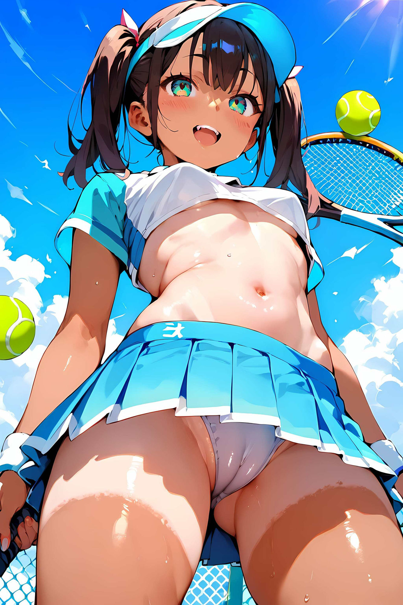 サンプル画像2:無邪気なテニス部員をハメたおす！褐色少女もーど(駆け抜けて性春) [d_562439]