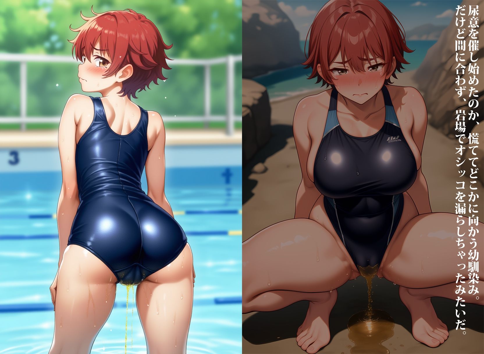 サンプル画像6:生意気ボーイッシュな爆乳幼馴染が、お漏らしマゾになるまで過去改変した件(性癖ユガ芽) [d_562453]