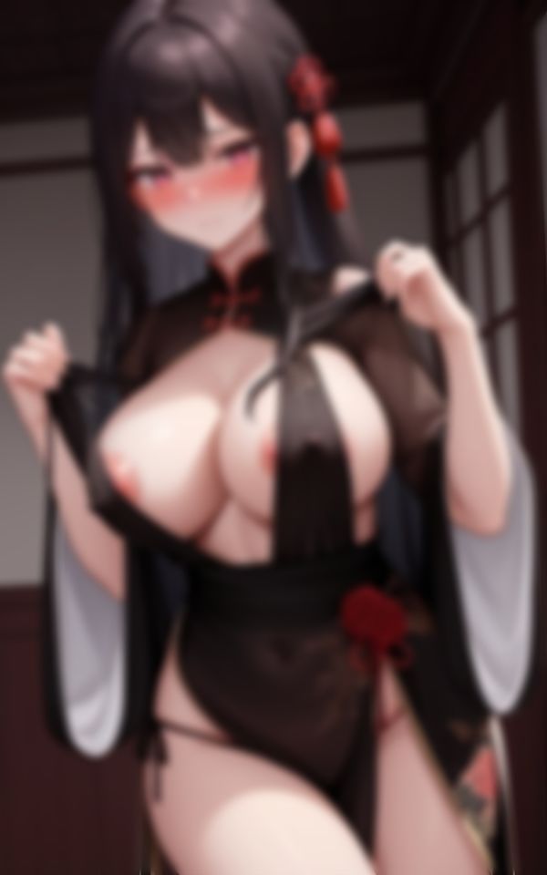 サンプル画像3:欲情してる爆乳淫乱コスプレチャイナ娘禁断の色仕掛け(AI製作LABO) [d_562540]