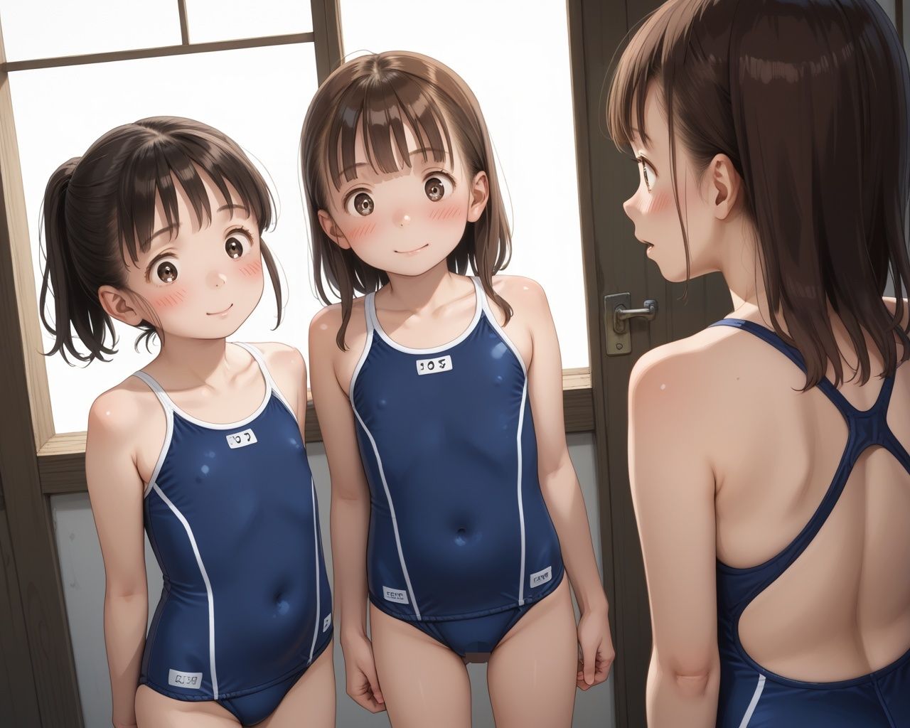 透けそうな柔肌少女達 CG集 画像1