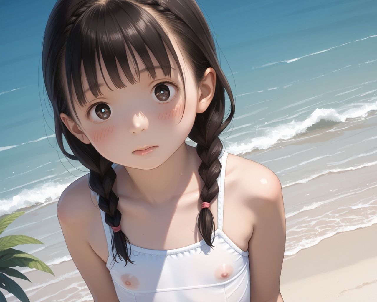 サンプル画像3:透けそうな柔肌少女達 CG集(あめりかん極太ロリロリそーせーじ) [d_562703]