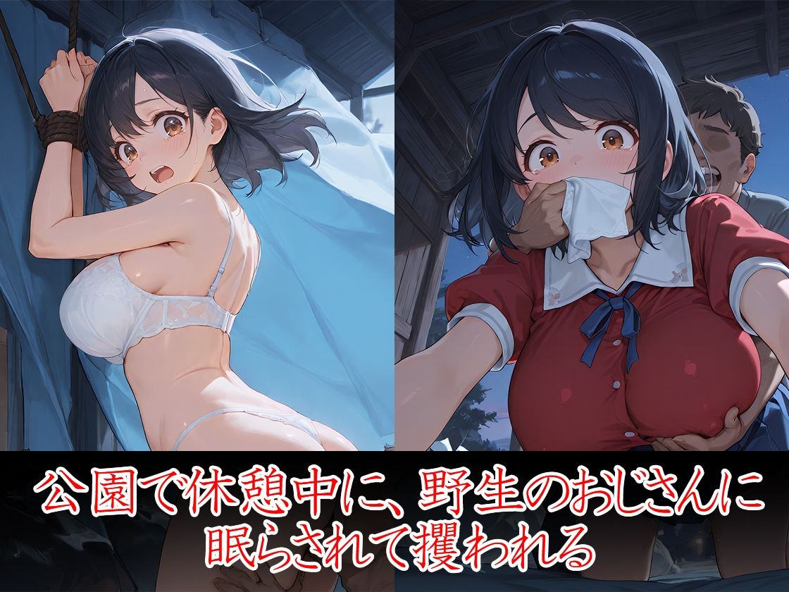 サンプル画像3:野生のおじさん 女子校生を拾う(万工房) [d_562765]