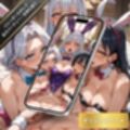 バニーガールのレズビアン乱行パーティーに女体化して潜入！いやらしい喘ぎ声を出しながら、おまんこをこすり合わせ絶頂する美女たち【変態エロアニメ】