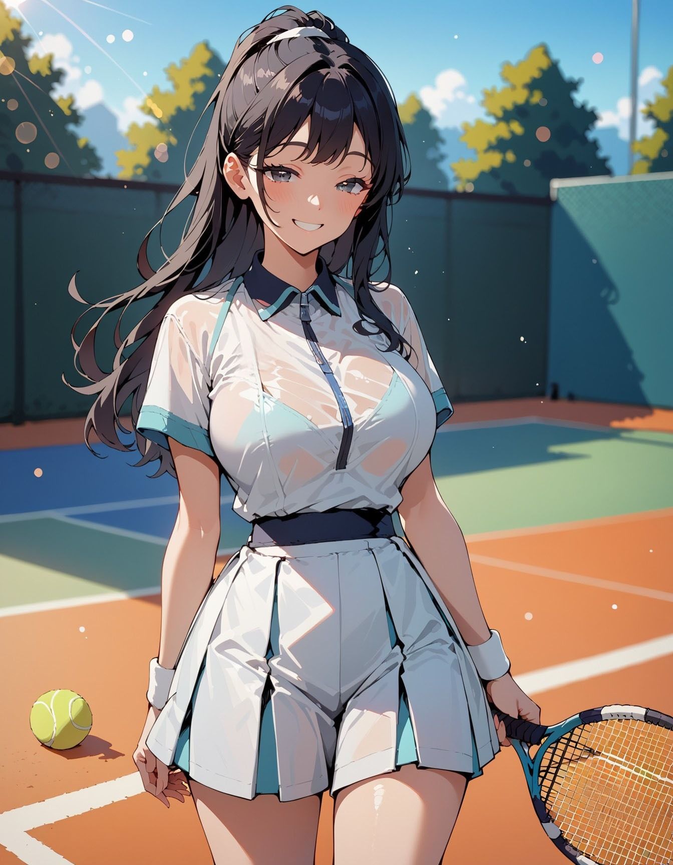 チン●大好きなテニス部員ちゃん2 画像1