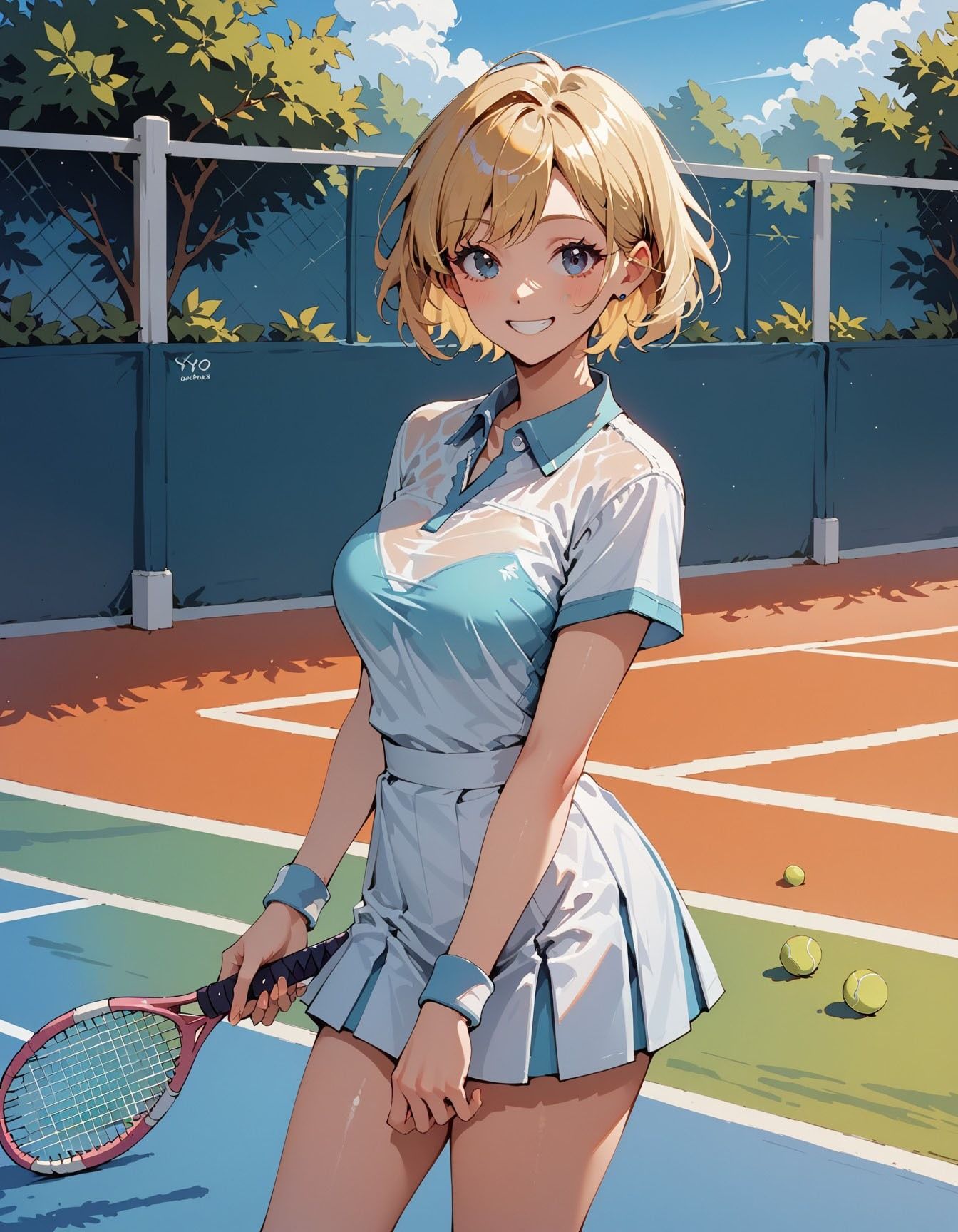 チン●大好きなテニス部員ちゃん3 画像1