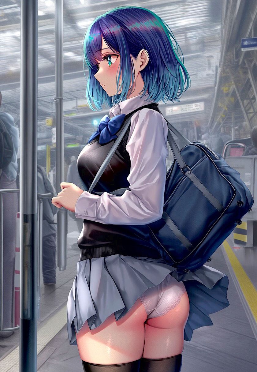 サンプル画像1:今日のおかず 推しの◯・黒川◯かね （制服）〜電車編＆路地裏編〜(イラスト18区) [d_562916]