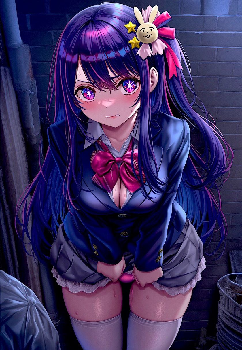 サンプル画像5:今日のおかず 推しの◯・星野◯イ （制服）〜電車編＆路地裏編〜(イラスト18区) [d_562923]