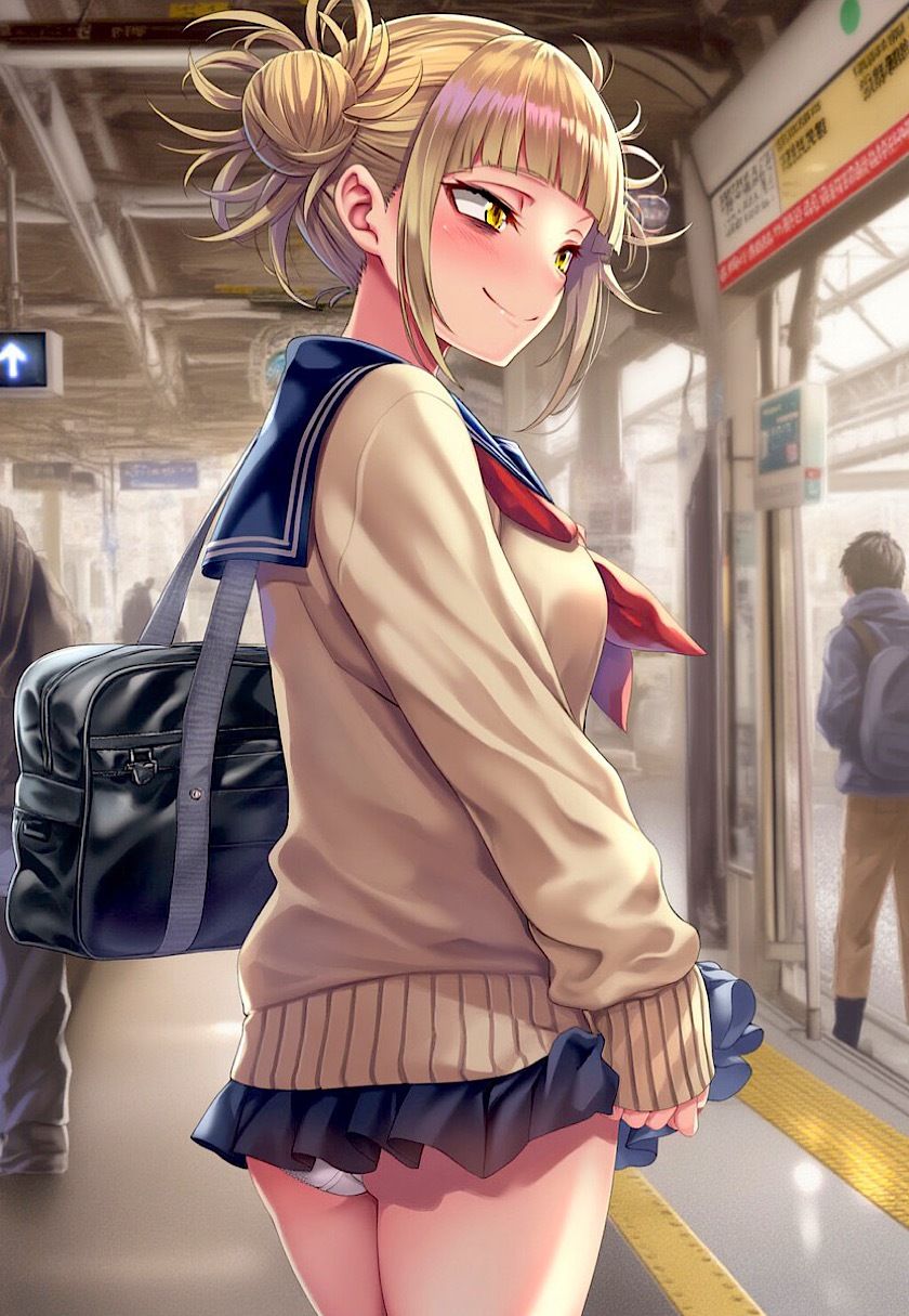 今日のおかず ◯のヒーローアカデミア ト◯ ヒミコ(制服)〜電車編&路地裏編〜1