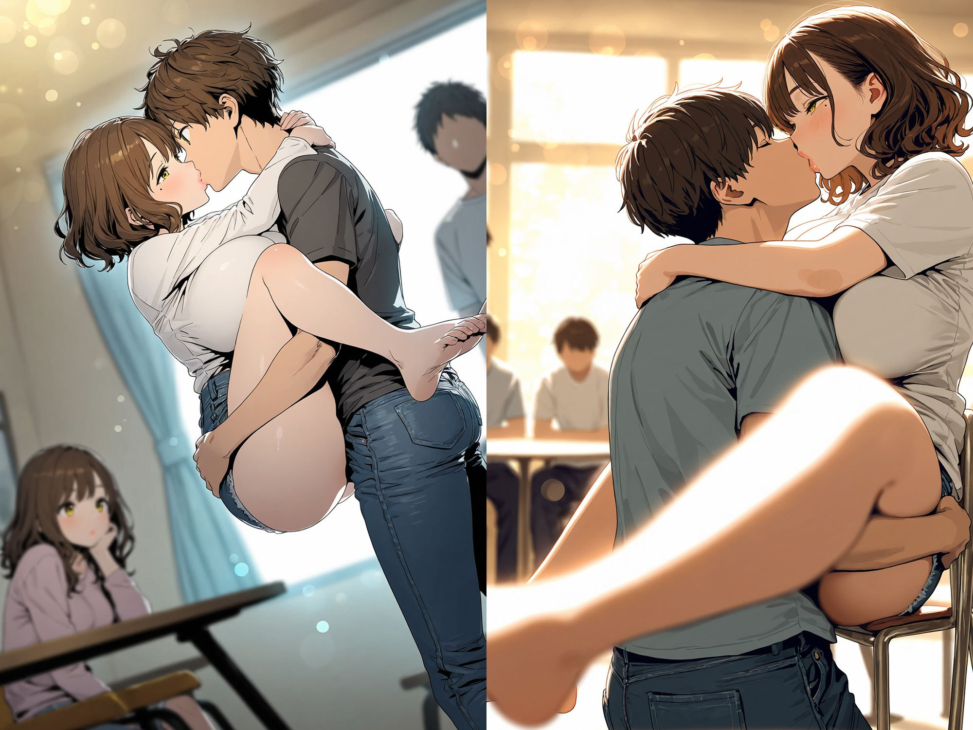 サンプル画像3:人妻だって抱かれたい  爆乳で誘うなんて…最低な人妻ですか？(朝のテント) [d_563023]