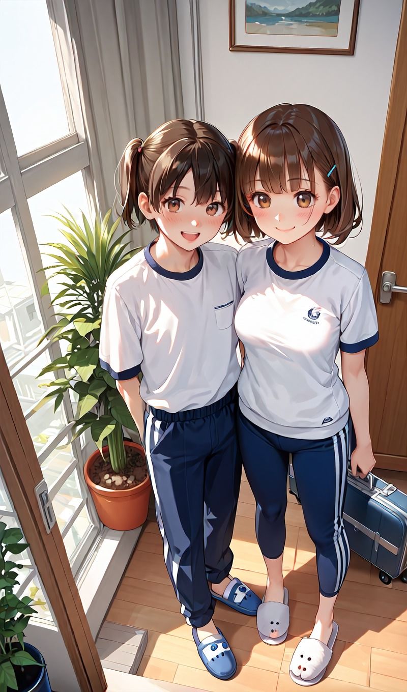 サンプル画像1:春休み中の娘と姪っ子をW中出し調教(こりんご堂) [d_563054]