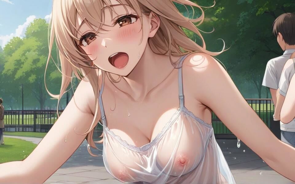 薄着過ぎる美女とデート中「みんな何でみてくるのかな？」 画像4