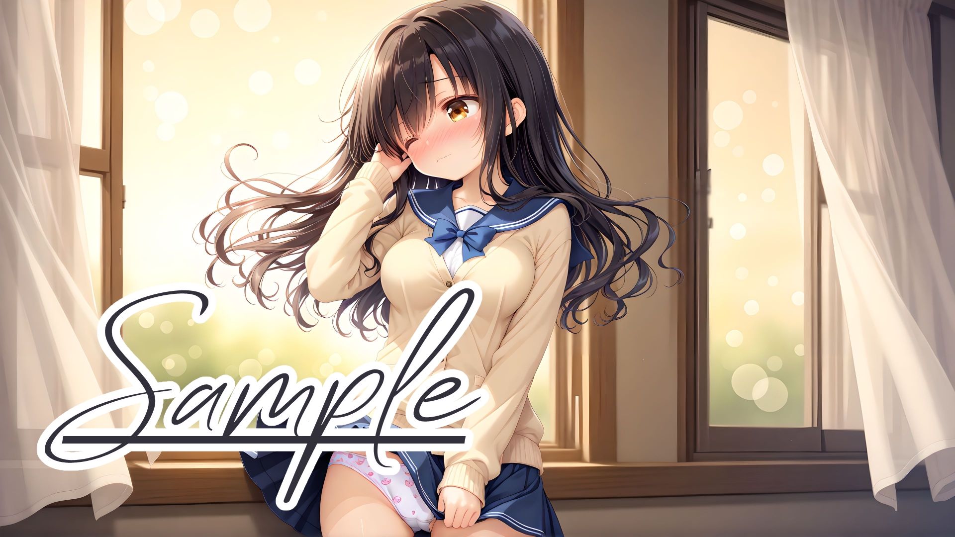 サンプル画像4:制服＆濡れパンツ盛合せコレクション(棚から串だんご) [d_563097]