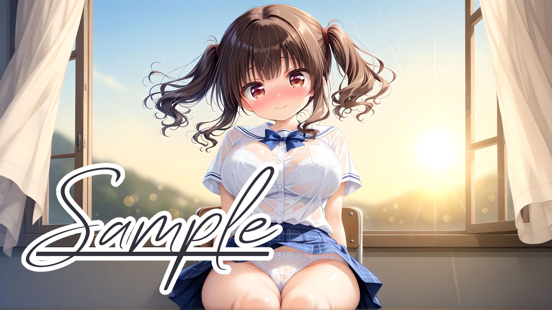 サンプル画像5:制服＆濡れパンツ盛合せコレクション(棚から串だんご) [d_563097]