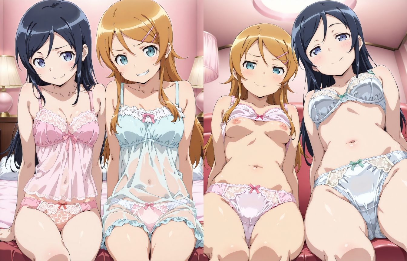 サンプル画像4:妹と妹の友達のパンツ(五本木ポメ) [d_563166]