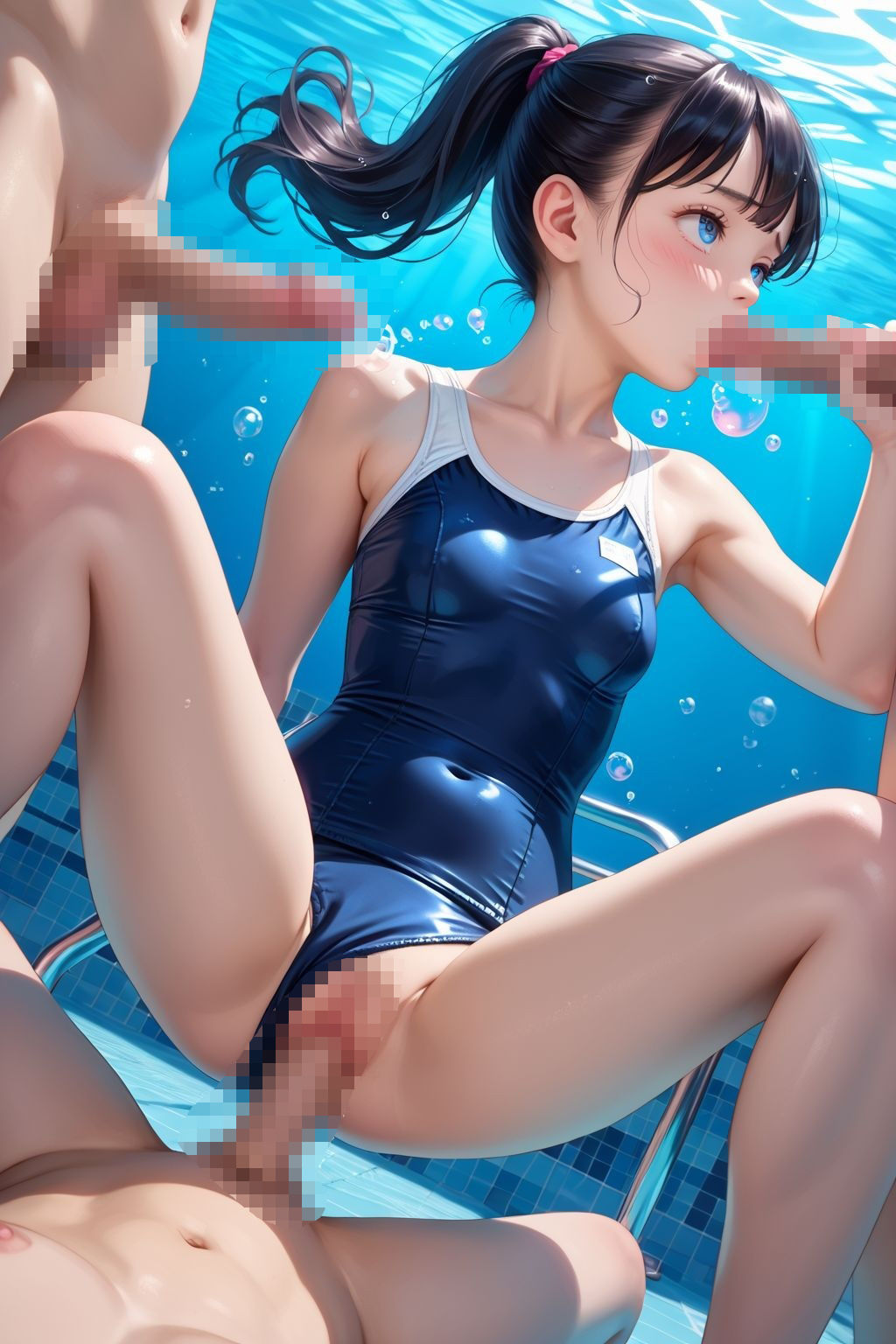 サンプル画像2:本日の体育は水中性交の授業です！(ツンドラ) [d_563229]