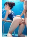 本日の体育は水中性交の授業です！