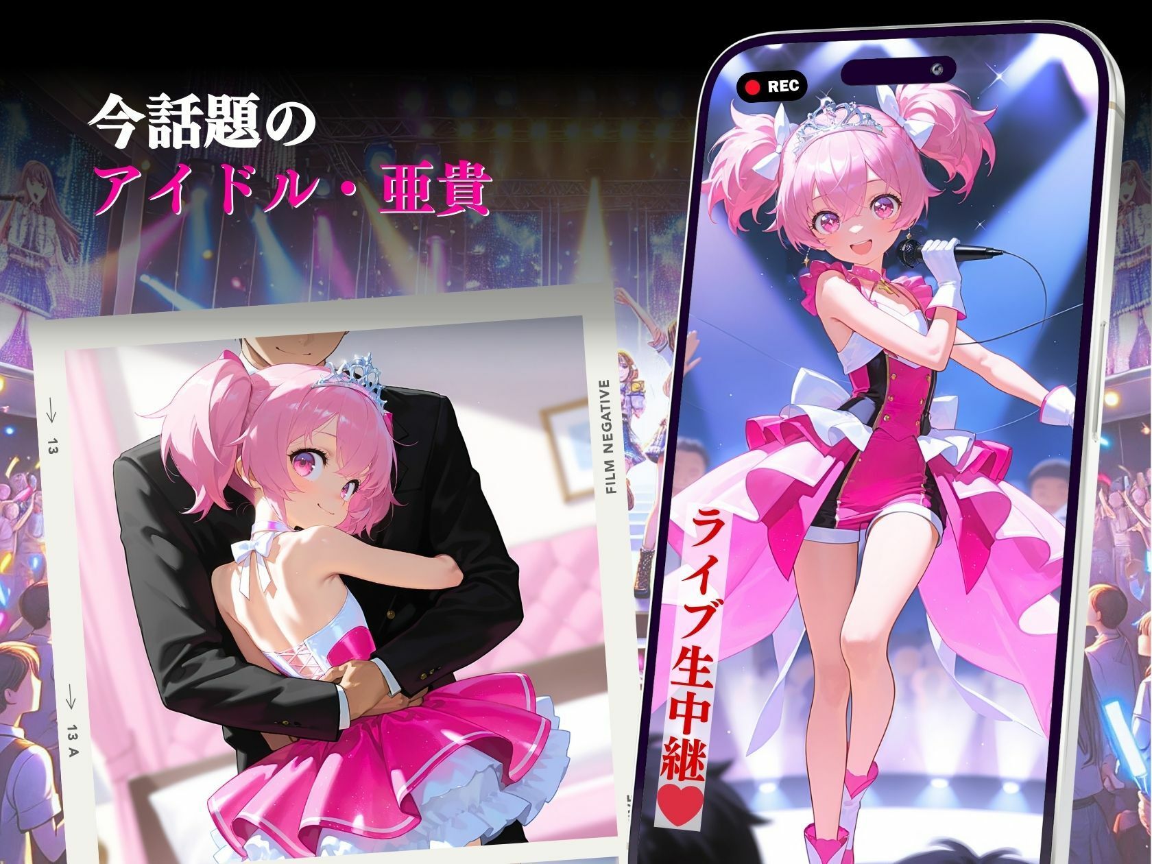 サンプル画像3:貧乳アイドル謝罪ライブ恥ずかしいのに気持ちいぃ！(推し娘) [d_563277]