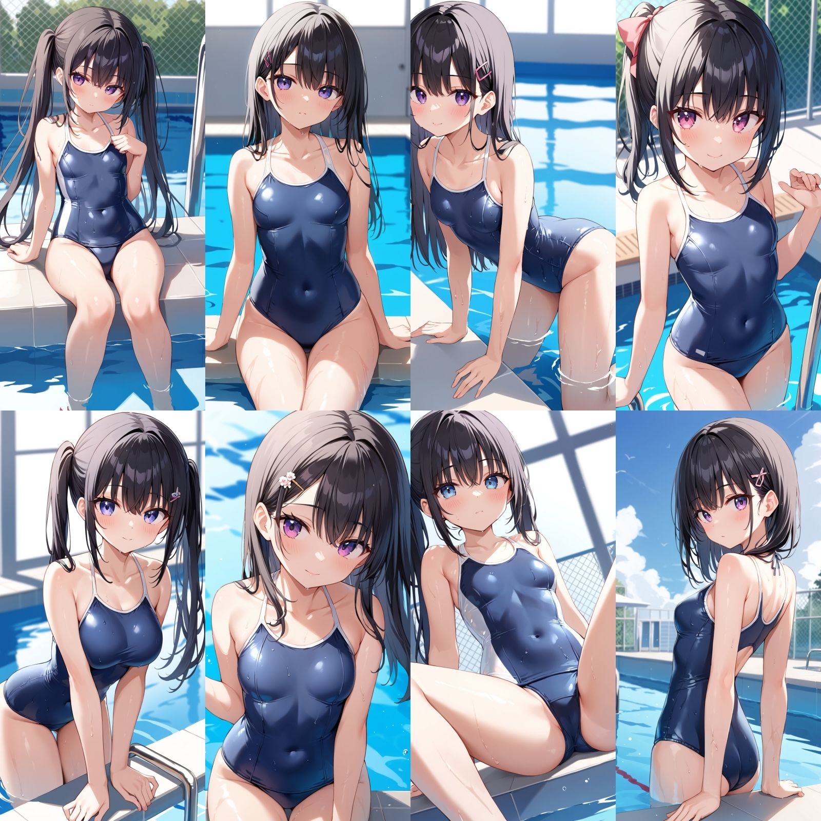 サンプル画像1:スクール水着【500枚】(女子高生) [d_563293]