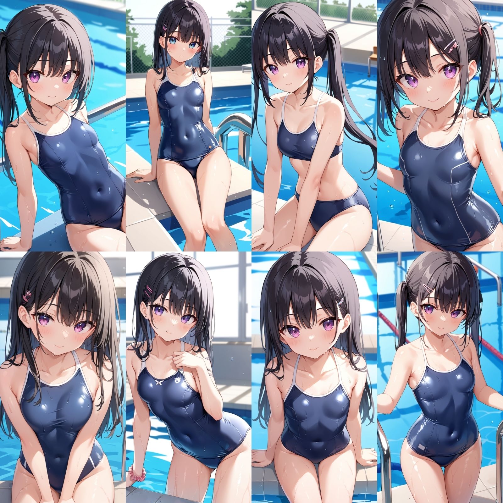 サンプル画像2:スクール水着【500枚】(女子高生) [d_563293]