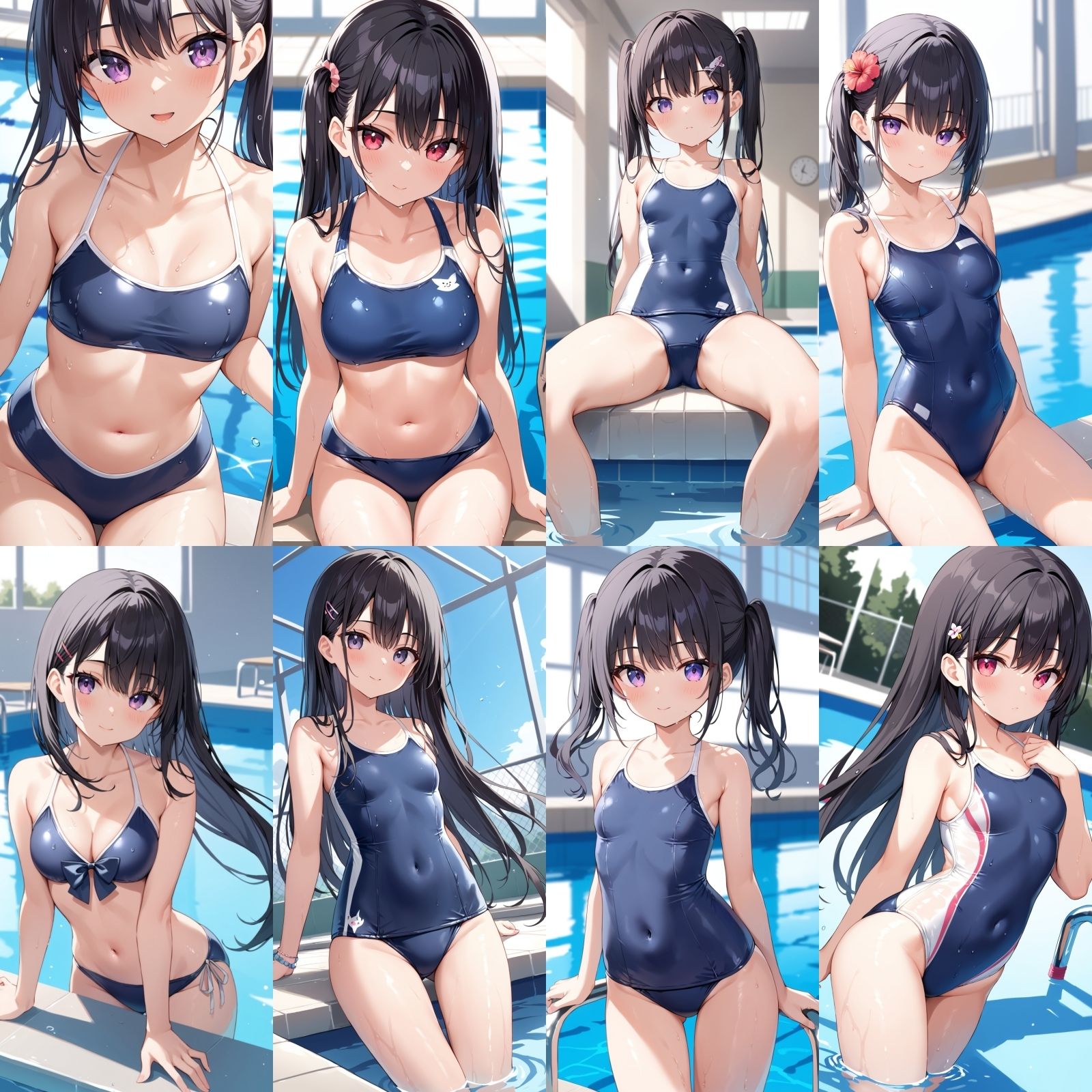 サンプル画像3:スクール水着【500枚】(女子高生) [d_563293]