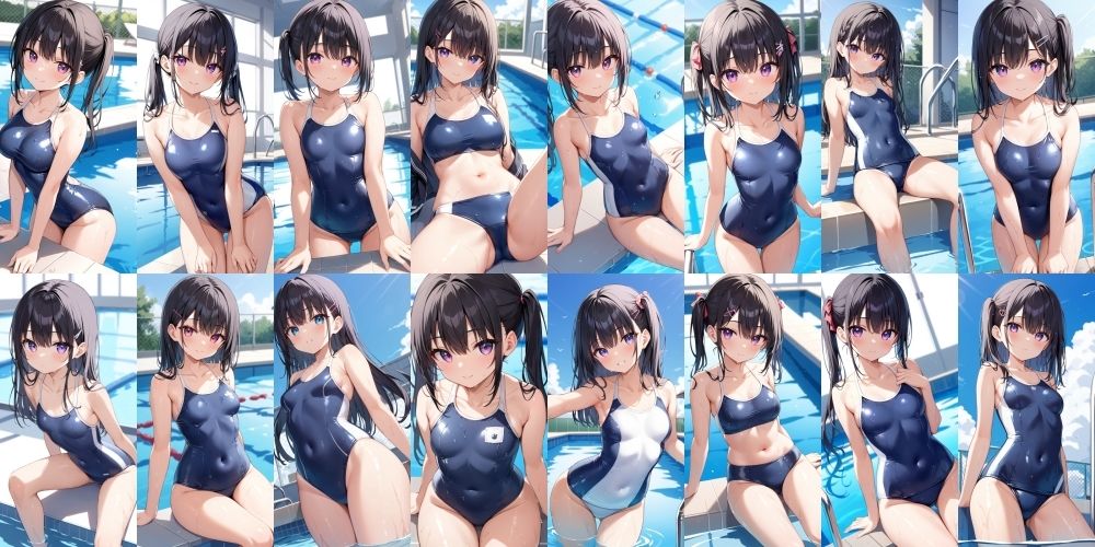 サンプル画像4:スクール水着【500枚】(女子高生) [d_563293]