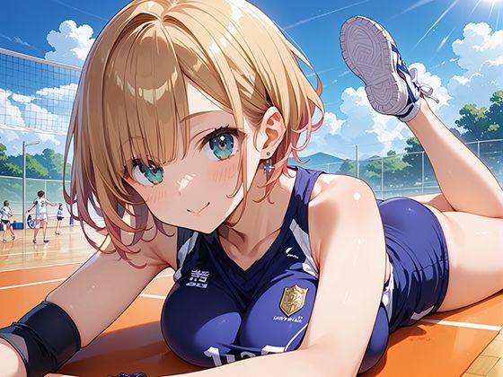 サンプル画像2:性実践学園 揺れる巨乳で圧倒するバレー部！(マジカルきなこ) [d_563322]