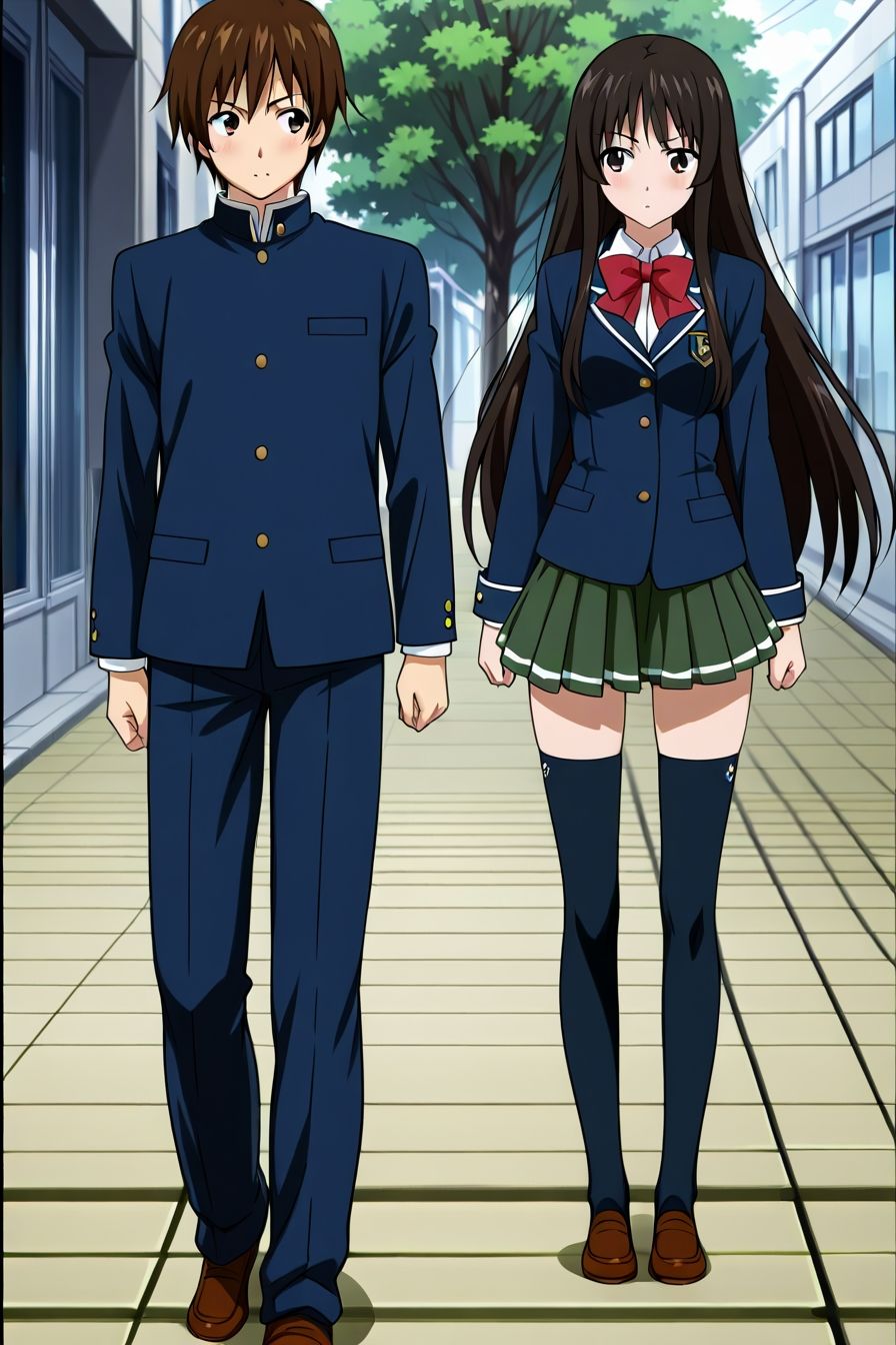 サンプル画像2:幼馴染とふざけてSMプレイしてみたら(ぴんくのびきに) [d_563359]