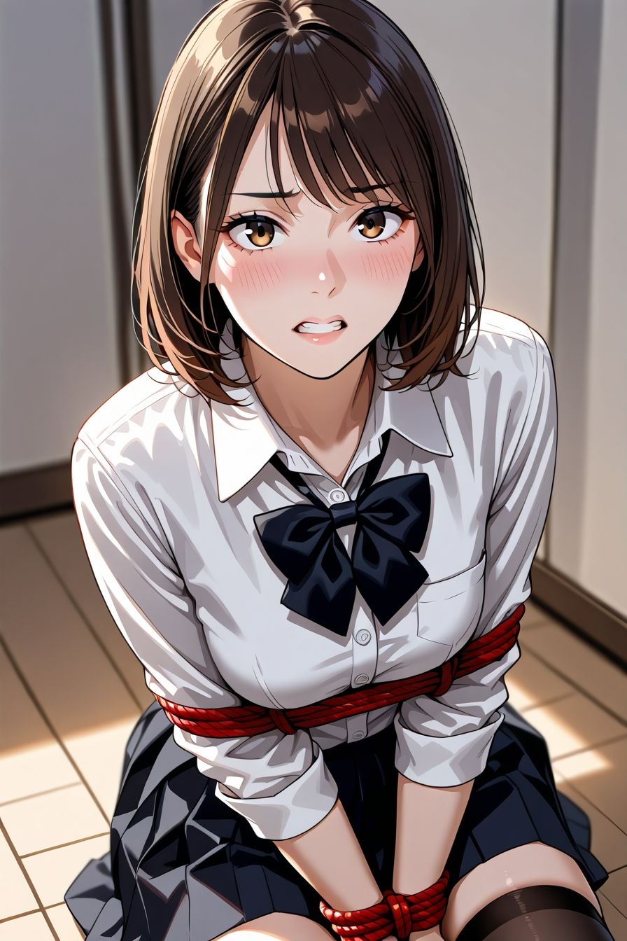 サンプル画像4:幼馴染とふざけてSMプレイしてみたら(ぴんくのびきに) [d_563359]