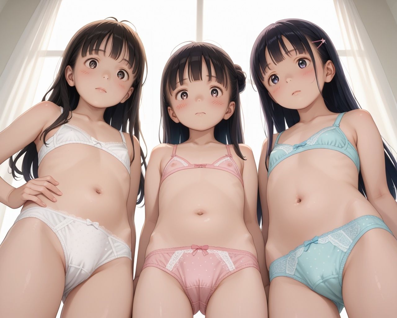 サンプル画像4:透けそうな柔肌少女達 CG集 02(あめりかん極太ロリロリそーせーじ) [d_563485]