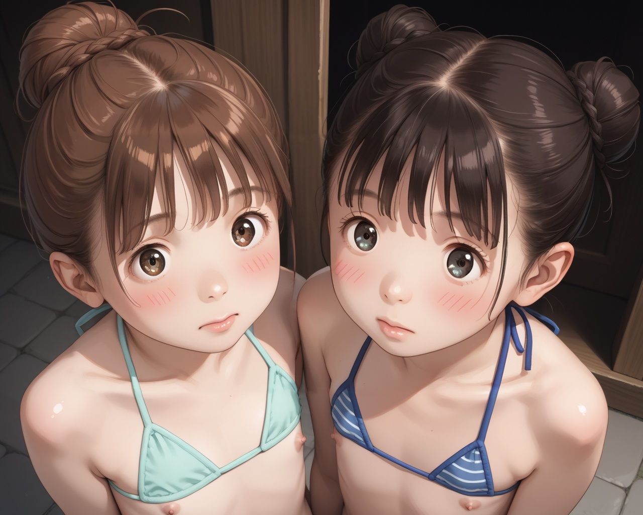 サンプル画像6:透けそうな柔肌少女達 CG集 02(あめりかん極太ロリロリそーせーじ) [d_563485]