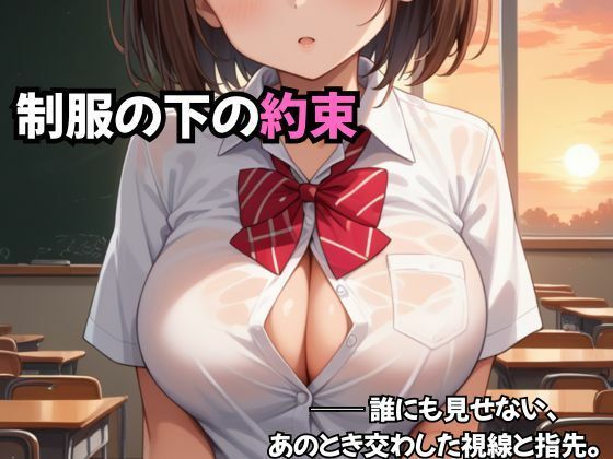 サンプル画像1:制服の下の約束── 誰にも見せない、あのとき交わした視線と指先(AI結) [d_563497]