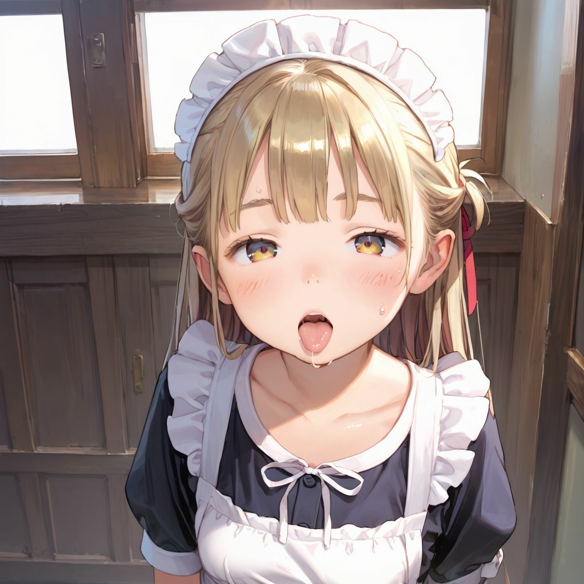 ちっぱい家政婦、台所の情事032