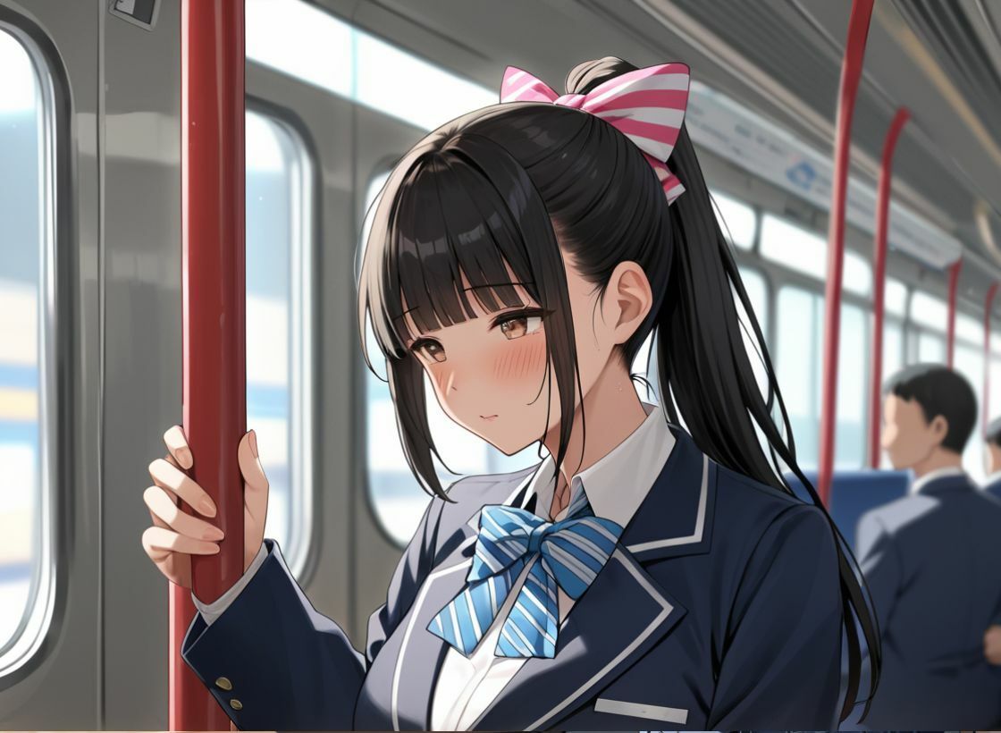 サンプル画像1:電車痴●した女子校生とその後(たんぽぽ) [d_563616]