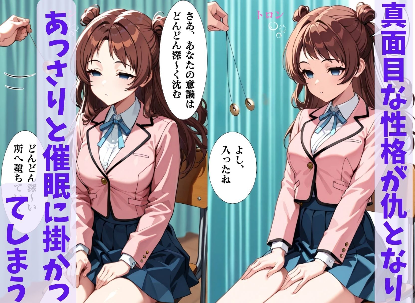 サンプル画像2:学マス催◯  花◯咲季  〜アイドルをトランス暗示で言いなりの操り人形にマインドコントロール〜(ねむりのまほろば) [d_563638]